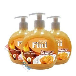 Fitti Pure Care 500ml, mydło w płynie z pompką mleko z miodem