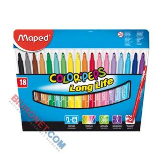 Flamastry szkolne Maped Color'Peps 18 kolorów