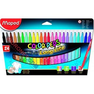 Flamastry szkolne Maped Color'Peps 24 kolory