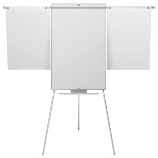 Flipchart na trójnogu NOBO Classic, tablica magnetyczno - suchościeralna z ramionami 68,5 x 185 x 68,5 cm