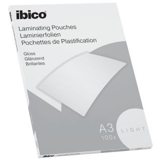 Folia do laminacji A3 Ibico, błyszcząca, 100 sztuk 80 mikronów