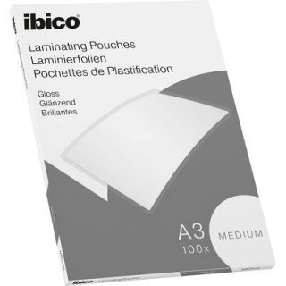 Folia do laminacji A3 Ibico, błyszcząca, 100 sztuk 100 mikronów