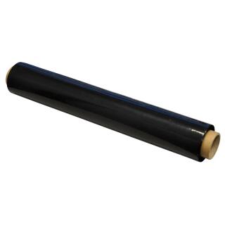 Folia stretch Q-Connect, czarna, szerokość 50 cm, 23 mikrony 1,7kg