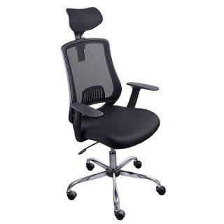 Fotel biurowy Itaka Office Products z zagłówkiem, obrotowy czarny