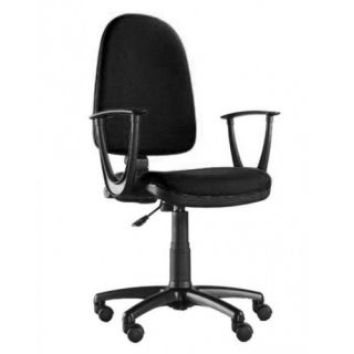 Fotel biurowy Office Products Evia, obrotowy, mechanizm CPT, tapicerowane siedzisko i oparcie czarny