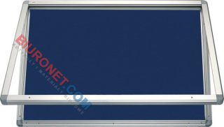 Gablota informacyjna z tekstylną powierzchnią, 2x3 Boards Company, rama aluminiowa 120 x 90 cm