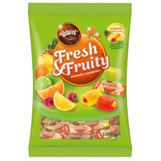 Galaretki Fresh & Fruity Wawel, owocowe z płynnym nadzieniem 1kg