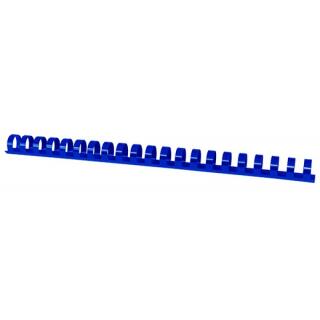 Grzbiety do bindowania Office Products 19mm, do 165 kartek, plastikowe, 100 sztuk niebieskie