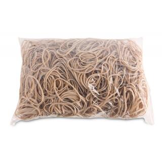 Gumki recepturki Office Products, średnica 50 mm, 60% kauczuku, 1 kg naturalne