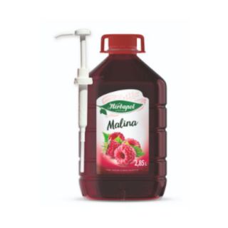 Herbapol Owocowa Spiżarnia Malina 3,1L, syrop owocowy w dużym opakowaniu, z pompką 1 sztuka