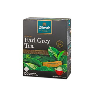 Herbata czarna Dilmah Ceylon Earl Grey, aromatyzowana, bez sznureczków 100 torebek