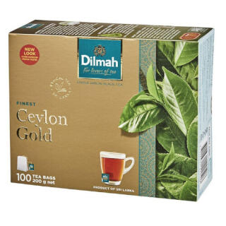Herbata czarna Dilmah Ceylon Gold, ze sznureczkami 100 torebek