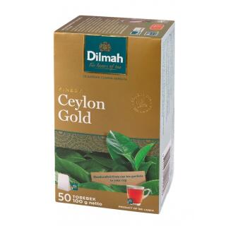 Herbata czarna Dilmah Ceylon Gold, ze sznureczkami 50 torebek