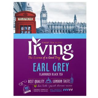 Herbata czarna IRVING Earl Grey, aromatyzowana, torebki ze sznureczkami 100 torebek