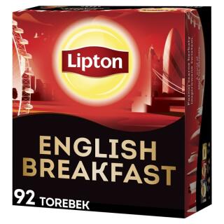 Herbata czarna Lipton English Breakfast, torebki ze sznureczkami 92 torebki