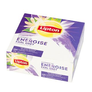 Herbata czarna Lipton Feel Good Selection Energise, 100 torebek w kopertach Earl Grey
