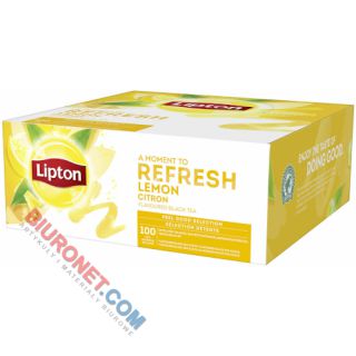 Herbata czarna Lipton Feel Good Selection Refresh, 100 torebek w kopertach cytrusowa