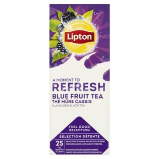 Herbata czarna Lipton Feel Good Selection Refresh Blue Fruit Tea, aromatyzowana, torebki w kopertach 25 kopert