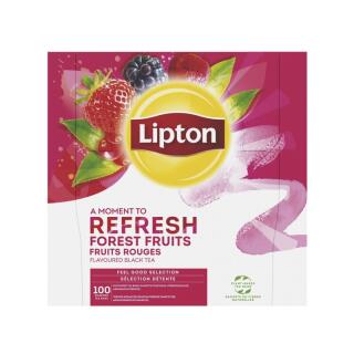 Herbata czarna Lipton Feel Good Selection Refresh Forest Fruit, aromatyzowana, torebki w kopertach 100 kopert