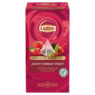 Herbata czarna Lipton Piramidka, aromatyzowana, ekspresowa, 25 torebek Owoce leśne