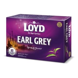 Herbata czarna LOYD Earl Grey, torebki bez sznureczków 80 torebek