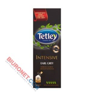 Herbata czarna Tetley Intensive Earl Grey, aromatyzowana, torebki ze sznureczkami 25 torebek