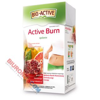 Herbata funkcyjna Big-Active Active Burn, spalanie, ziołowo - owocowa 20 torebek