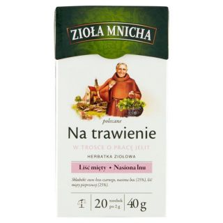 Herbata funkcyjna Big-Active Zioła Mnicha Na Trawienie, w trosce o pracę jelit 20 torebek