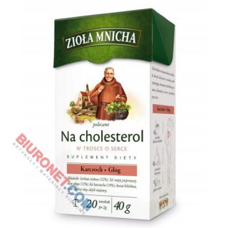 Herbata funkcyjna Big-Active Zioła Mnicha, polecane na cholesterol 20 torebek