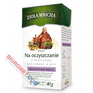Herbata funkcyjna Big-Active Zioła Mnicha, polecane na oczyszczanie 20 torebek
