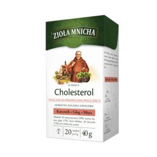 Herbata funkcyjna Zioła Mnicha Cholesterol, polecane na prawidłową pracę serca 20 torebek