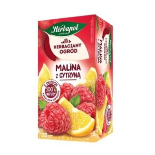 Herbata owocowa Herbapol Herbaciany Ogród Malina z Cytryną, torebki bez sznureczków 20 torebek