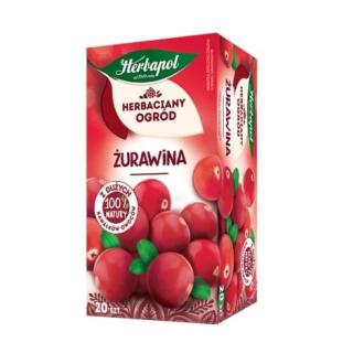 Herbata owocowa Herbapol Herbaciany Ogród Żurawina, torebki bez sznureczków 20 torebek