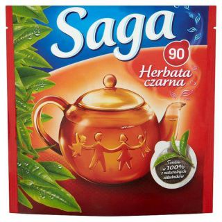 Herbata Saga 90 torebek, ekspresowa 90 torebek