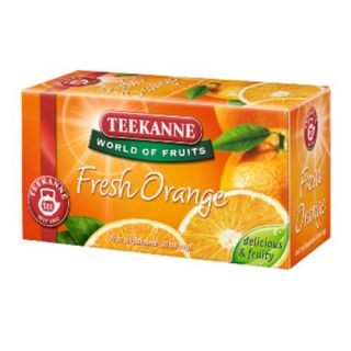 Herbata Teekanne World of Fruits, owocowa, 20 torebek w kopertach pomarańczowa