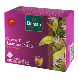 Herbata zielona Dilmah Green Tea Jaśmin, torebki bez sznureczków 100 torebek