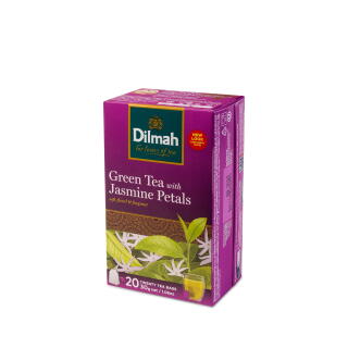 Herbata zielona Dilmah Green Tea Jasmine Petals, aromatyzowana, ze sznureczkami 20 torebek