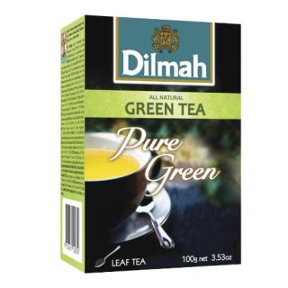 Herbata zielona Dilmah Pure Green, liściasta aromatyzowana 100g