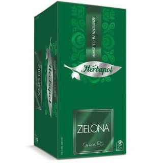 Herbata zielona Herbapol Premium, torebki w kopertach 20 kopert