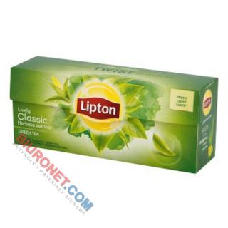 Herbata zielona Lipton Green Tea Classic, ekspresowa, torebki ze sznureczkami 25 torebek