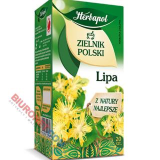 Herbata ziołowa Herbapol Zielnik Polski, 20 torebek bez sznureczków lipa