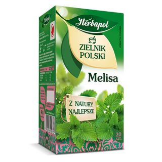 Herbata ziołowa Herbapol Zielnik Polski, 20 torebek bez sznureczków melisa