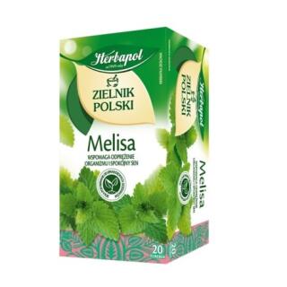 Herbata ziołowa Herbapol Zielnik Polski Melisa, torebki bez sznureczków 20 torebek