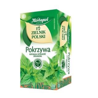 Herbata ziołowa Herbapol Zielnik Polski Pokrzywa, torebki bez sznureczków 20 torebek