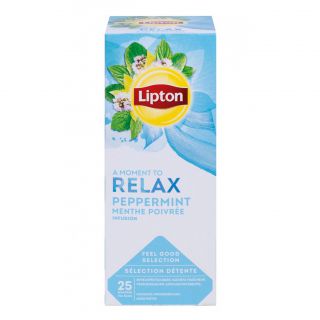 Herbata ziołowa Lipton, ekspresowa, mięta pieprzowa 25 torebek