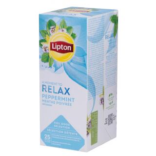 Herbata ziołowa Lipton Feel Good Selection Relax Peppermint, torebki w kopertach 25 kopert