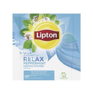 Herbata ziołowa Lipton Feel Good Selection Relax Peppermint, torebki w kopertach 100 kopert