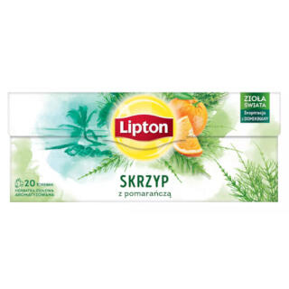 Herbata ziołowa Lipton Skrzyp z Pomarańczą, torebki ze sznureczkami 20 torebek