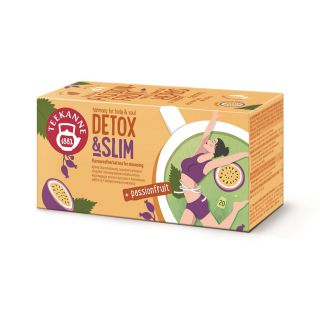 Herbata ziołowa Teekanne Detox & Slim Marakuja, funkcyjna, torebki w kopertach 20 kopert