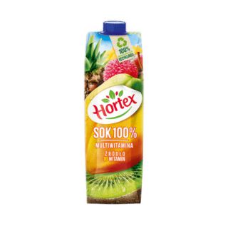 Hortex Multiwitamina 1L, owocowy sok 100% w kartonie 1 sztuka